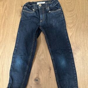 Bonpoint Dark Blue Elastic Waist Jeans for Kids
